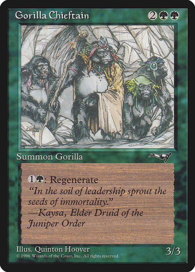 Gorilla Chieftain (Four Gorilla Art) [Alliances] | Rook's Games and More