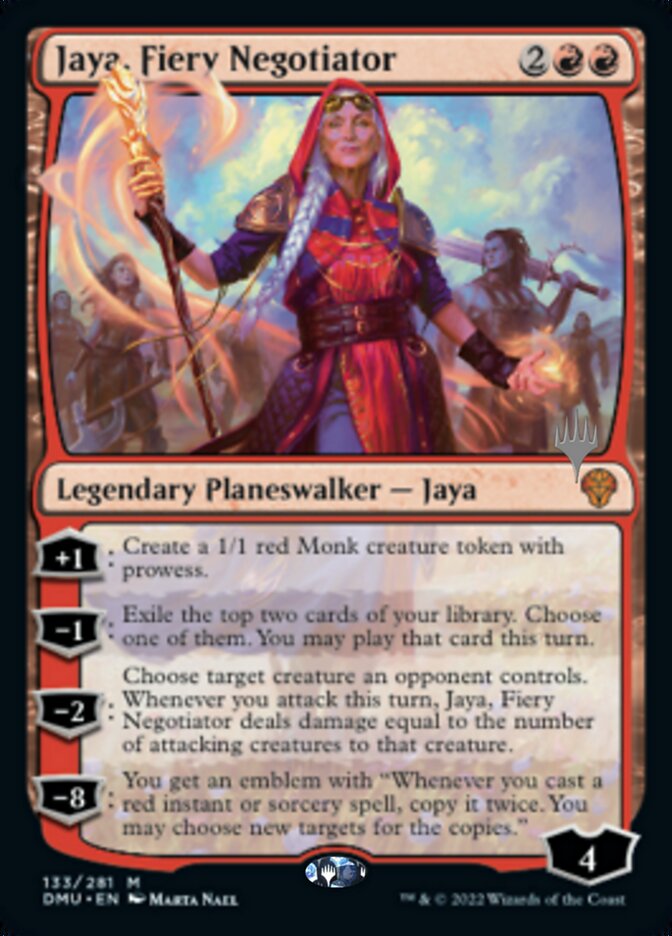 Jaya, Fiery Negotiator (Promo Pack) [Dominaria United Promos] | Rook's Games and More