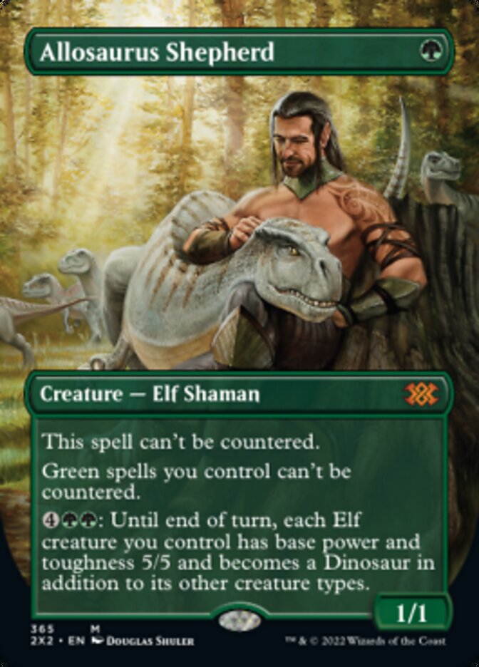 Allosaurus Shepherd (Borderless Alternate Art) [Double Masters 2022] | Rook's Games and More