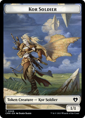 Zombie (0019) // Kor Soldier Double-Sided Token [Commander Masters Tokens] | Rook's Games and More