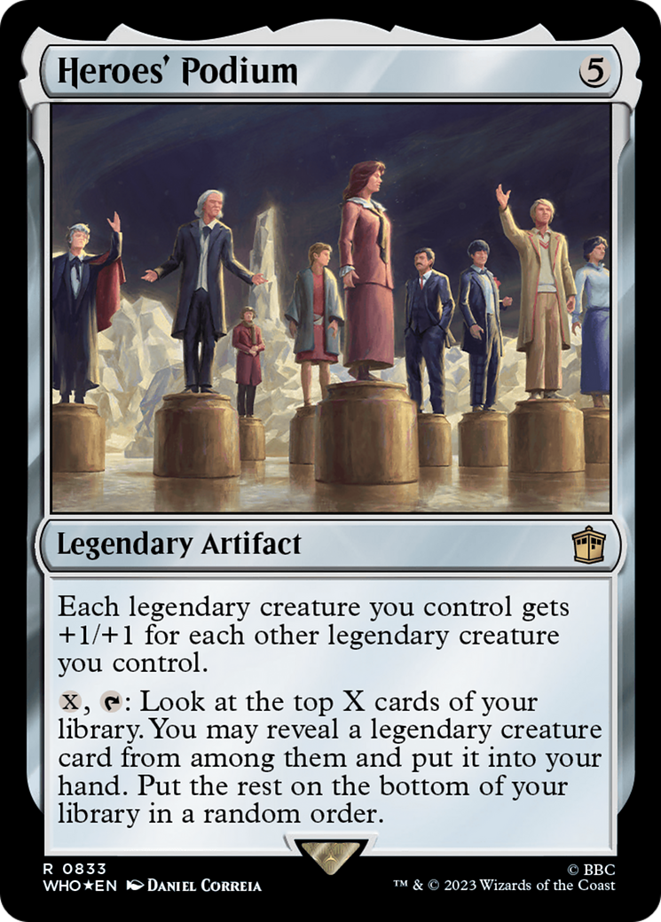 Heroes' Podium (Surge Foil) [Doctor Who] | Rook's Games and More
