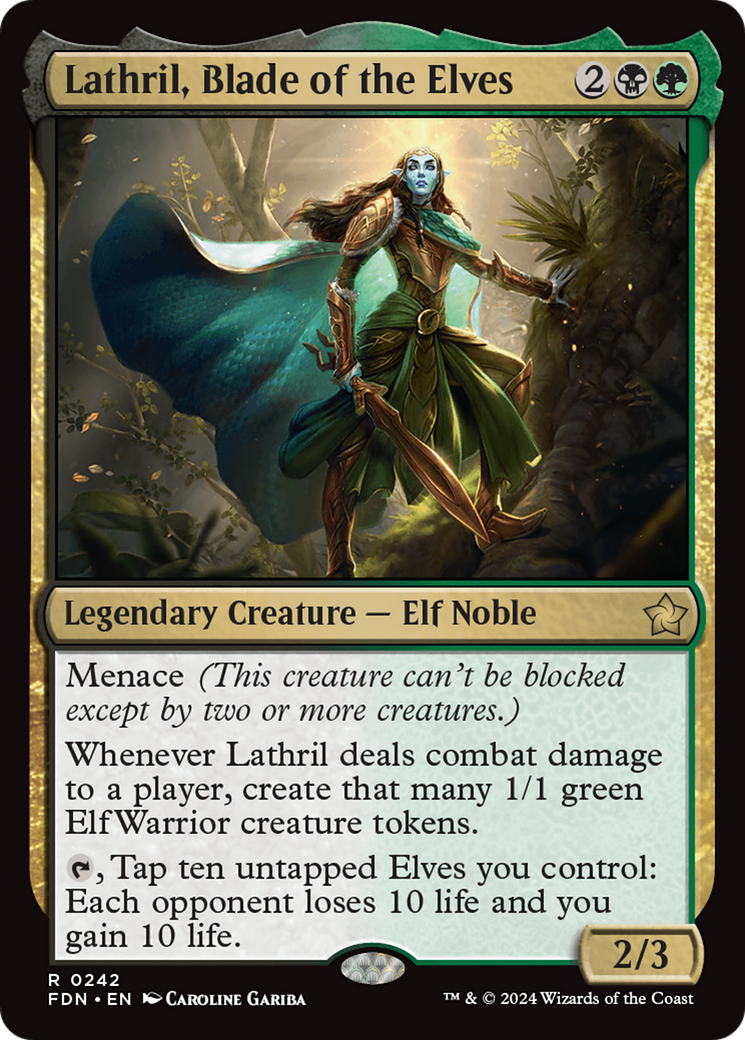 Lathril, Blade of the Elves [Foundations] | Rook's Games and More