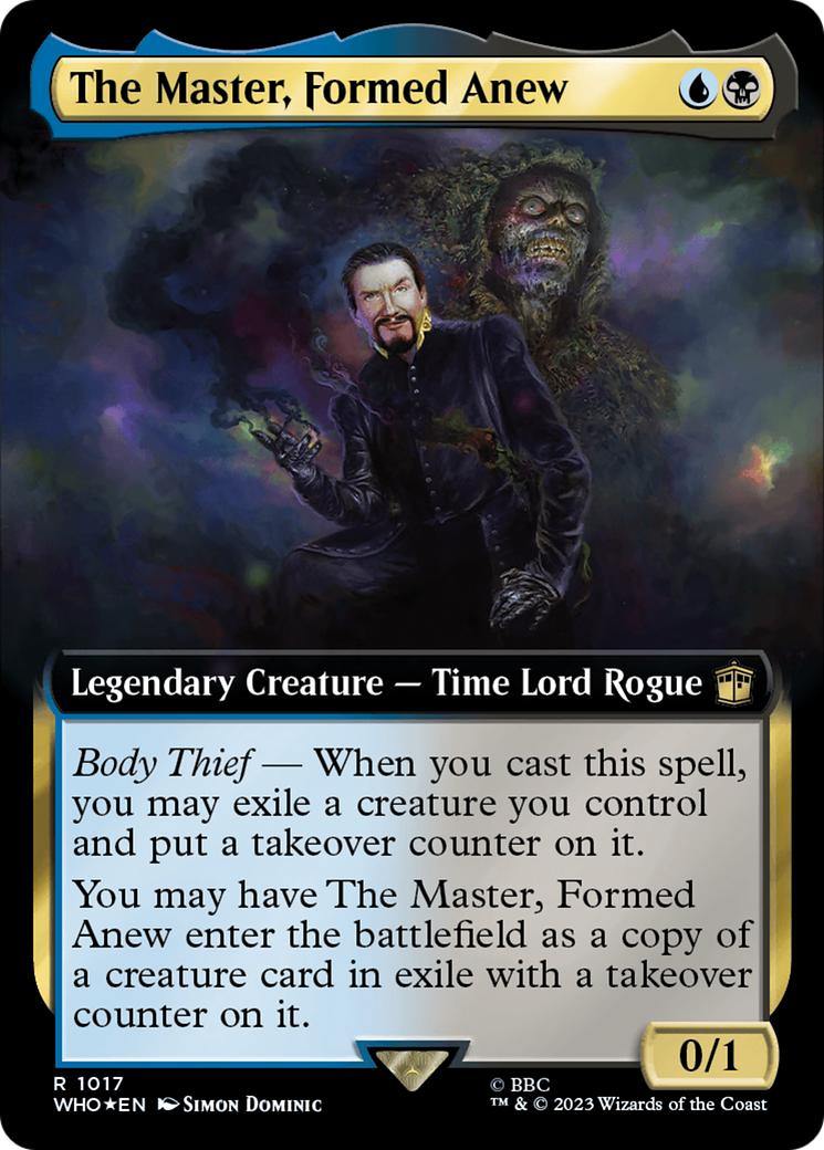 The Master, Formed Anew (Extended Art) (Surge Foil) [Doctor Who] | Rook's Games and More