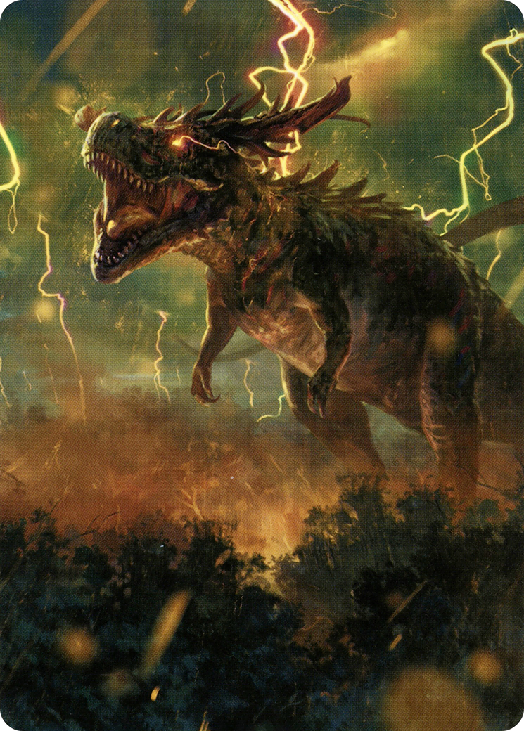 Thrasta, Tempest's Roar Art Card (42) [Modern Horizons 2 Art Series] | Rook's Games and More