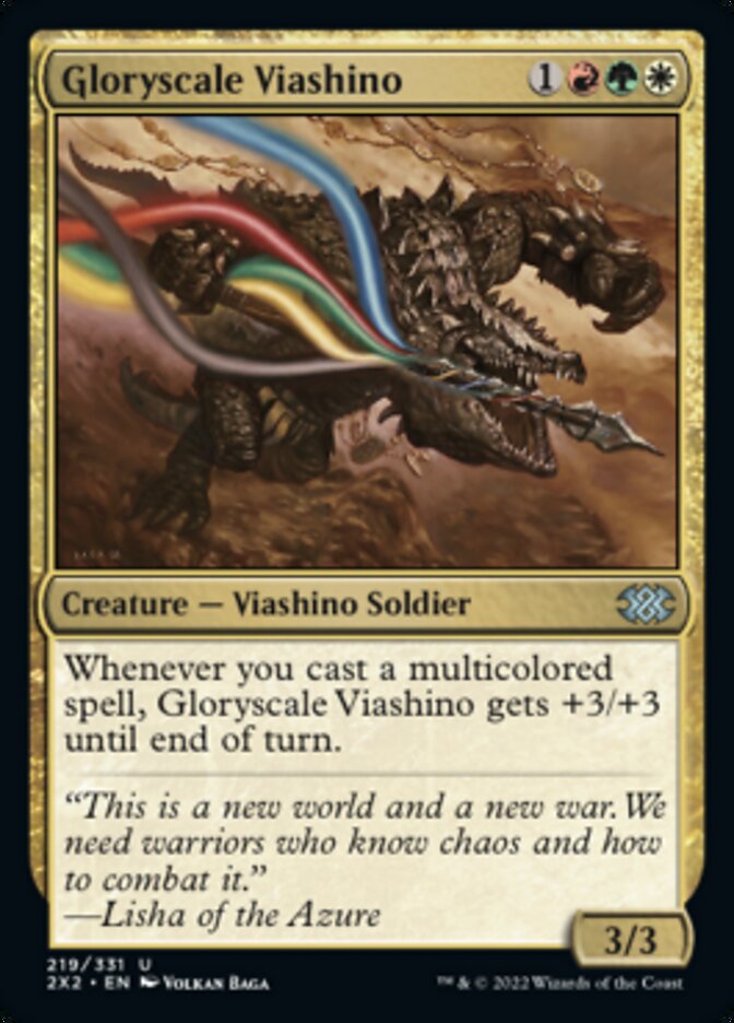Gloryscale Viashino [Double Masters 2022] | Rook's Games and More