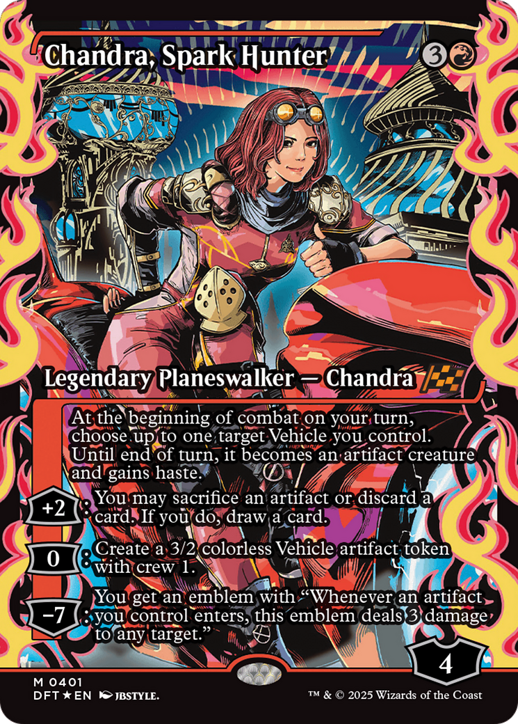 Chandra, Spark Hunter (Showcase) [Aetherdrift] | Rook's Games and More