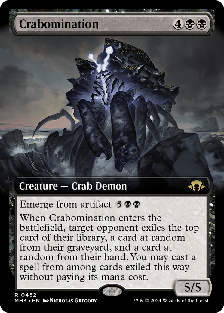 Crabomination (Extended Art) [Modern Horizons 3] | Rook's Games and More