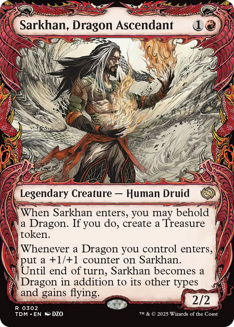 Sarkhan, Dragon Ascendant (0302) (Showcase) [Tarkir: Dragonstorm] | Rook's Games and More