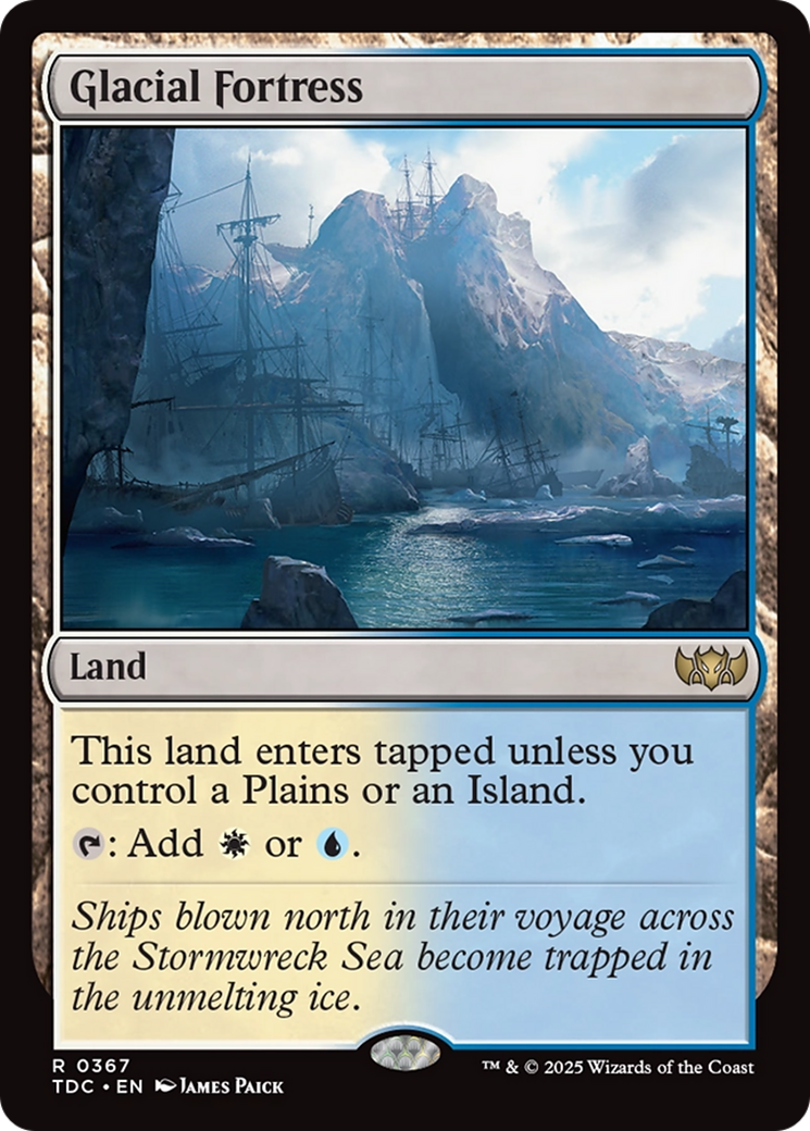 Glacial Fortress [Tarkir: Dragonstorm Commander] | Rook's Games and More