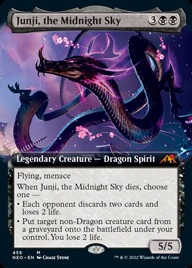 Junji, the Midnight Sky (Extended Art) [Kamigawa: Neon Dynasty] | Rook's Games and More