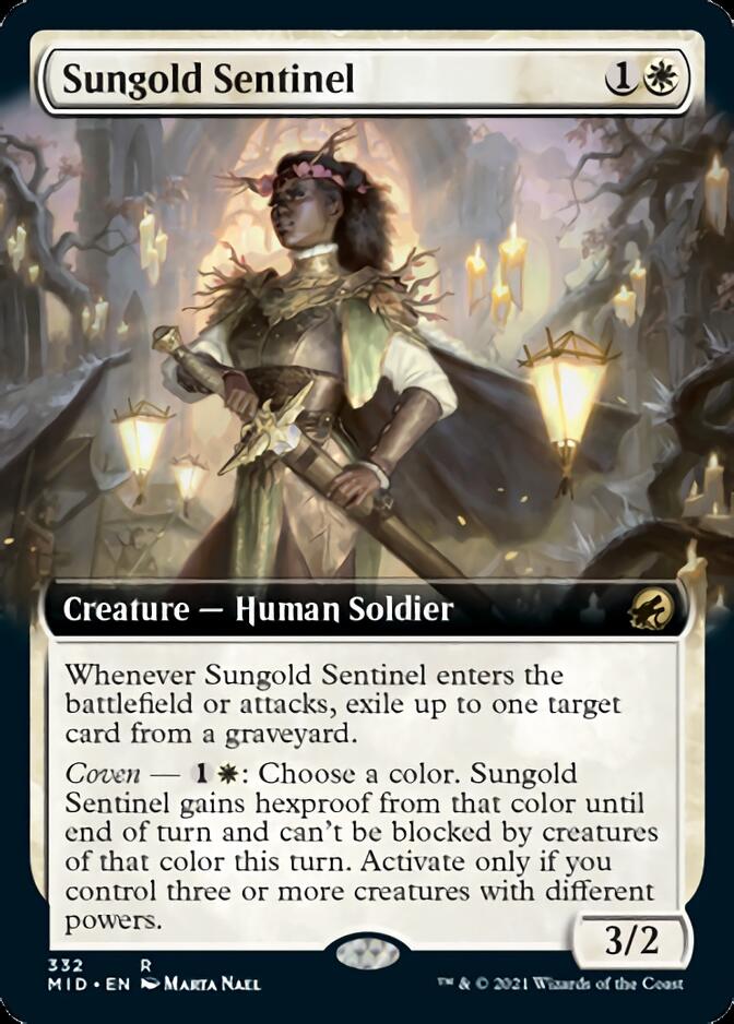 Sungold Sentinel (Extended Art) [Innistrad: Midnight Hunt] | Rook's Games and More