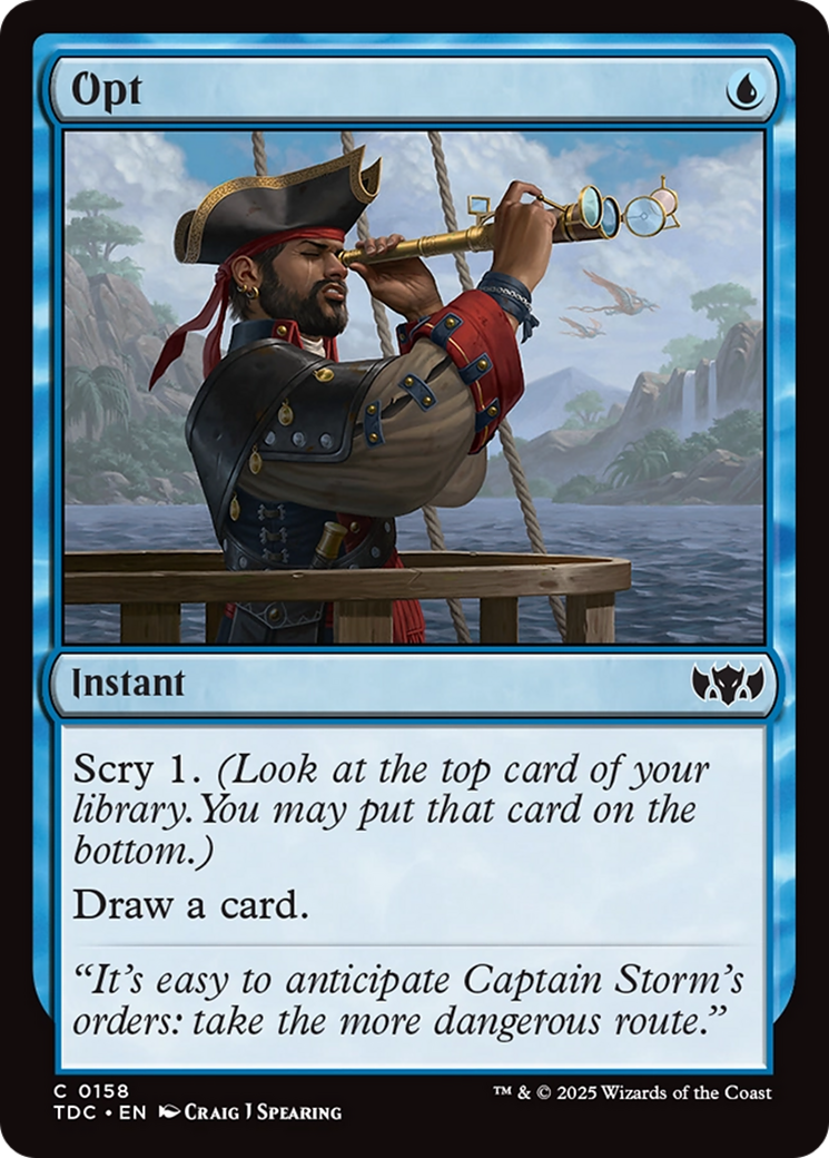 Opt [Tarkir: Dragonstorm Commander] | Rook's Games and More