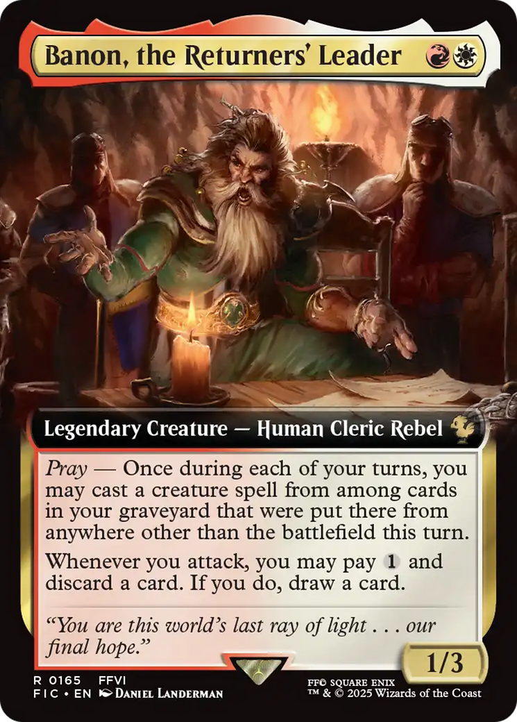 Banon, the Returners' Leader (Extended Art) [FINAL FANTASY Commander] | Rook's Games and More