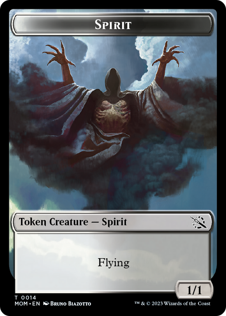 Elemental (9) // Spirit (14) Double-Sided Token [March of the Machine Tokens] | Rook's Games and More