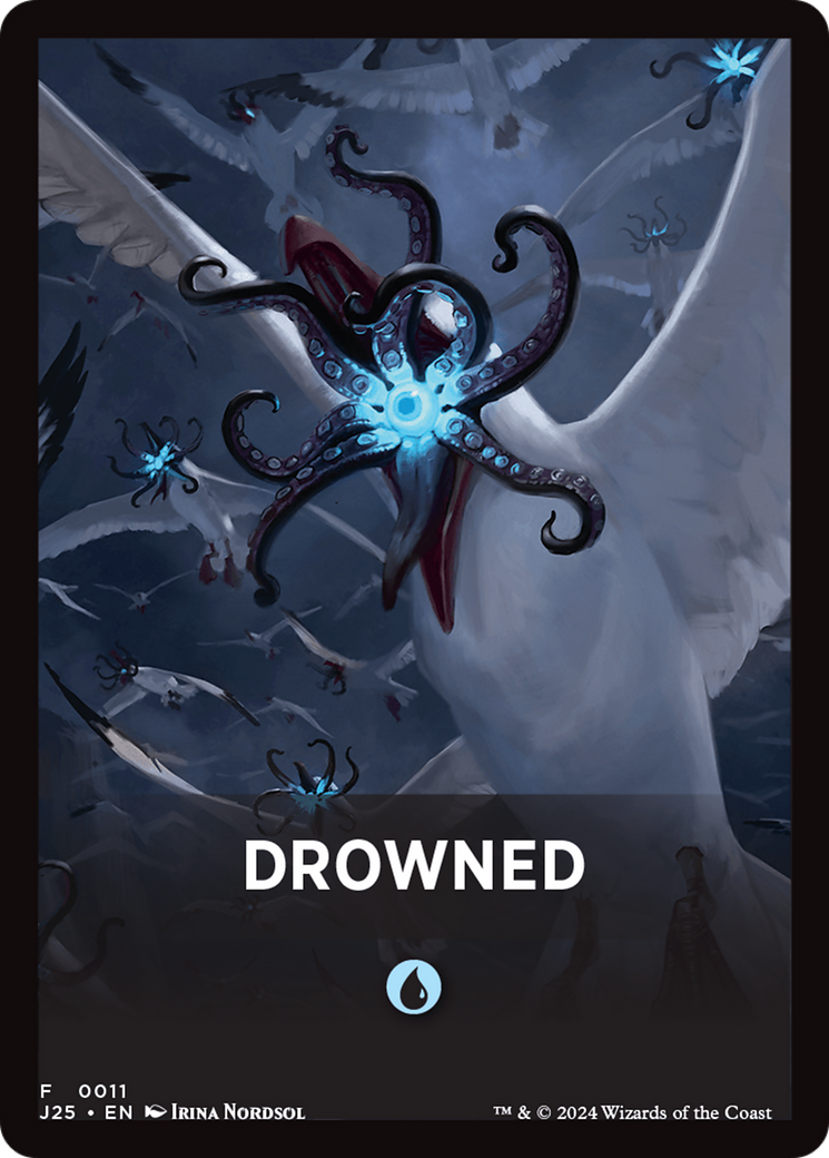 Drowned Theme Card [Foundations Jumpstart Front Cards] | Rook's Games and More