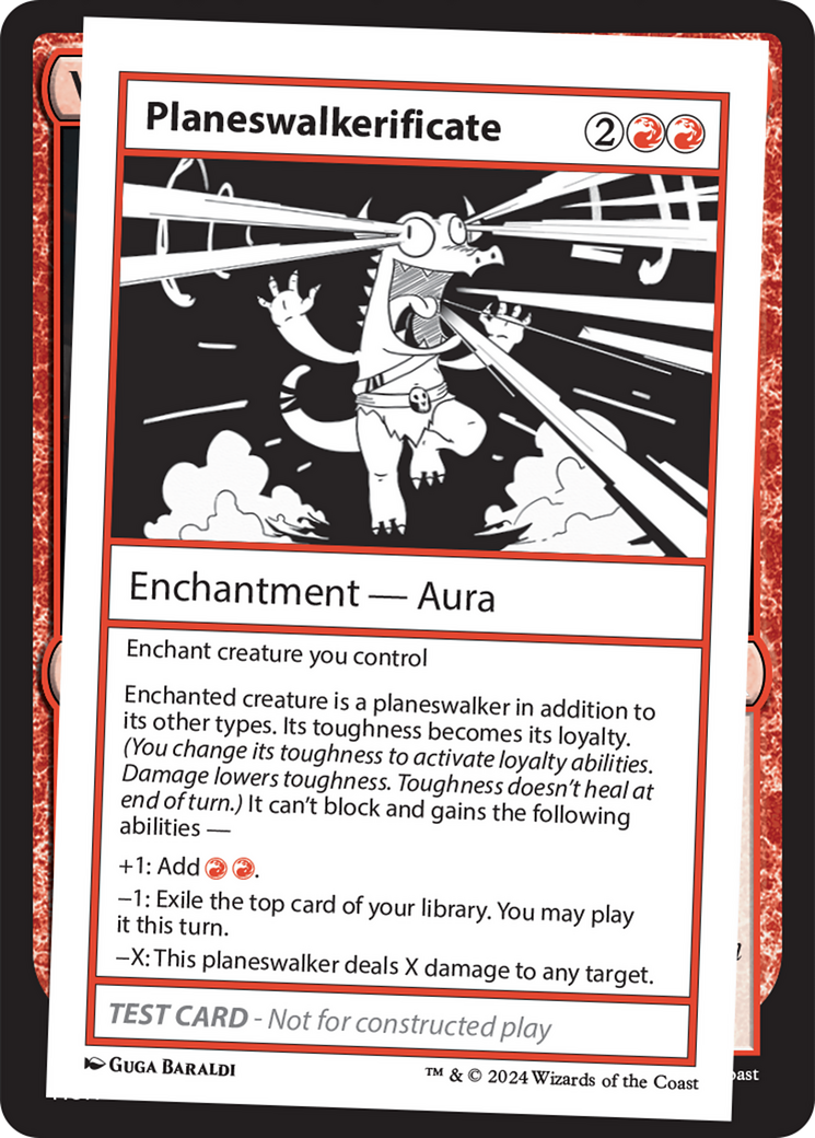 Planeswalkerificate [Mystery Booster 2 Playtest Cards] | Rook's Games and More