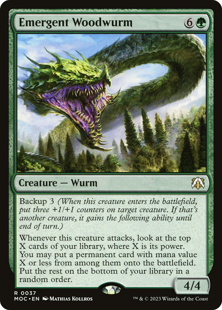 Emergent Woodwurm [March of the Machine Commander] | Rook's Games and More
