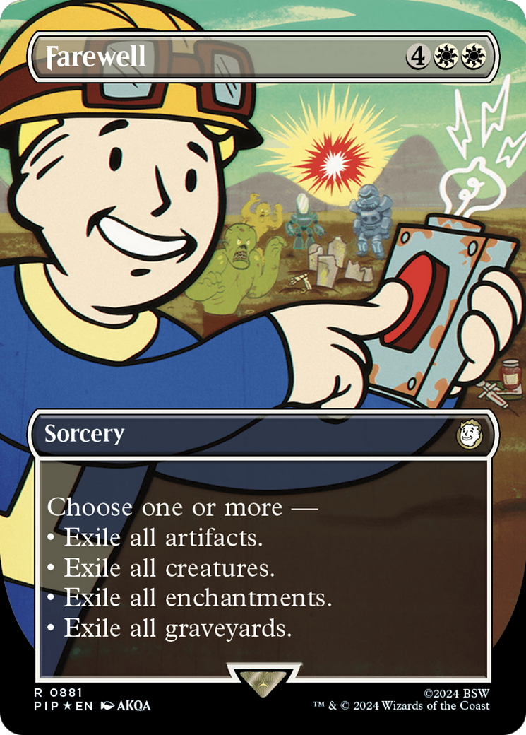 Farewell (Borderless) (Surge Foil) [Fallout] | Rook's Games and More