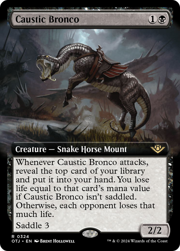 Caustic Bronco (Extended Art) [Outlaws of Thunder Junction] | Rook's Games and More