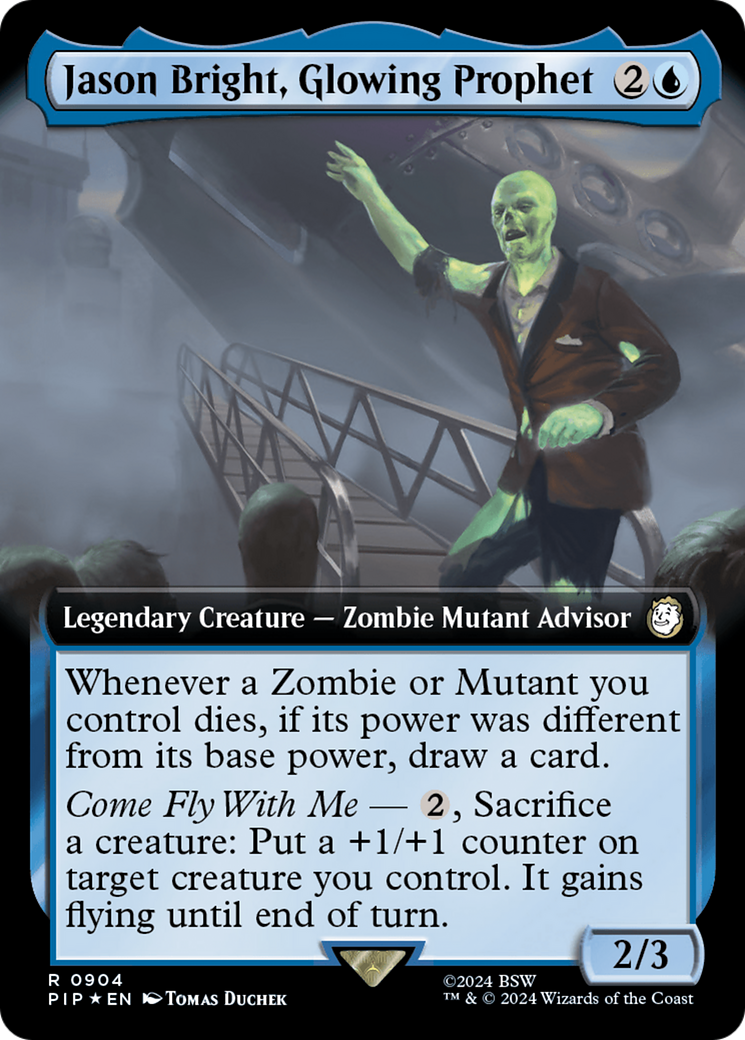 Jason Bright, Glowing Prophet (Extended Art) (Surge Foil) [Fallout] | Rook's Games and More