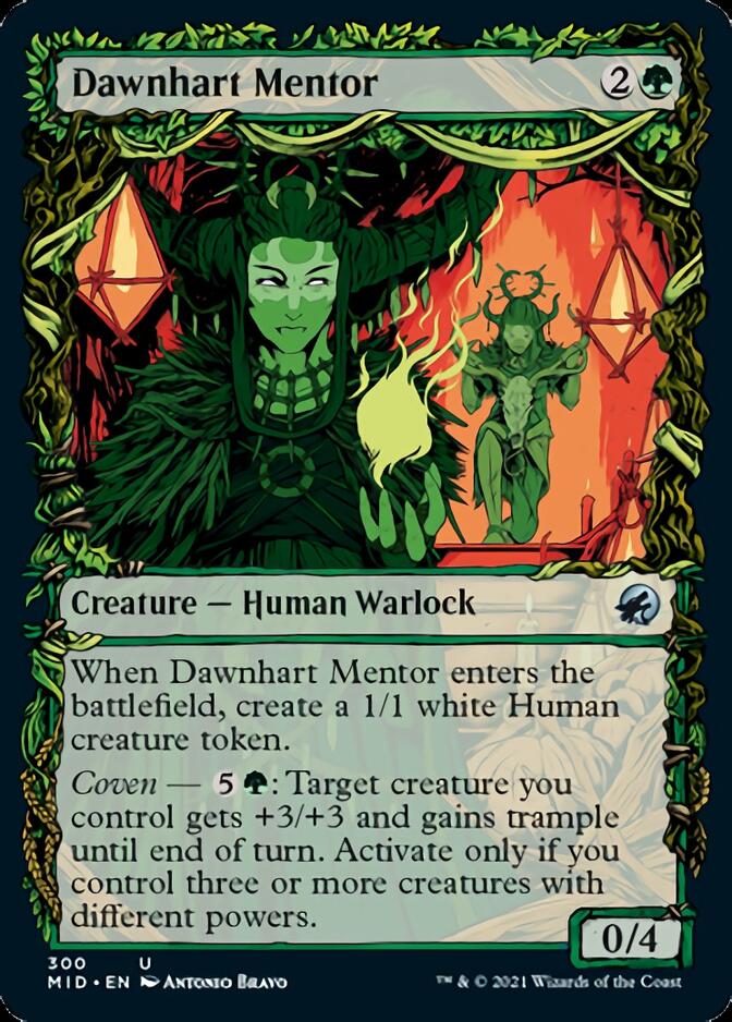 Dawnhart Mentor (Showcase Equinox) [Innistrad: Midnight Hunt] | Rook's Games and More