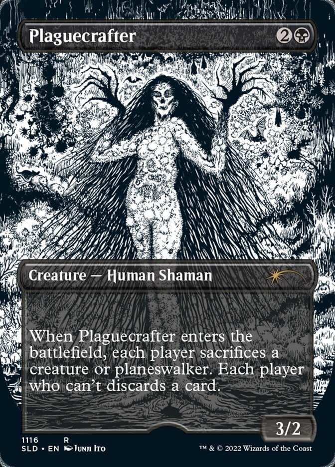 Plaguecrafter (Borderless Etched Foil) [Secret Lair Drop Series] | Rook's Games and More