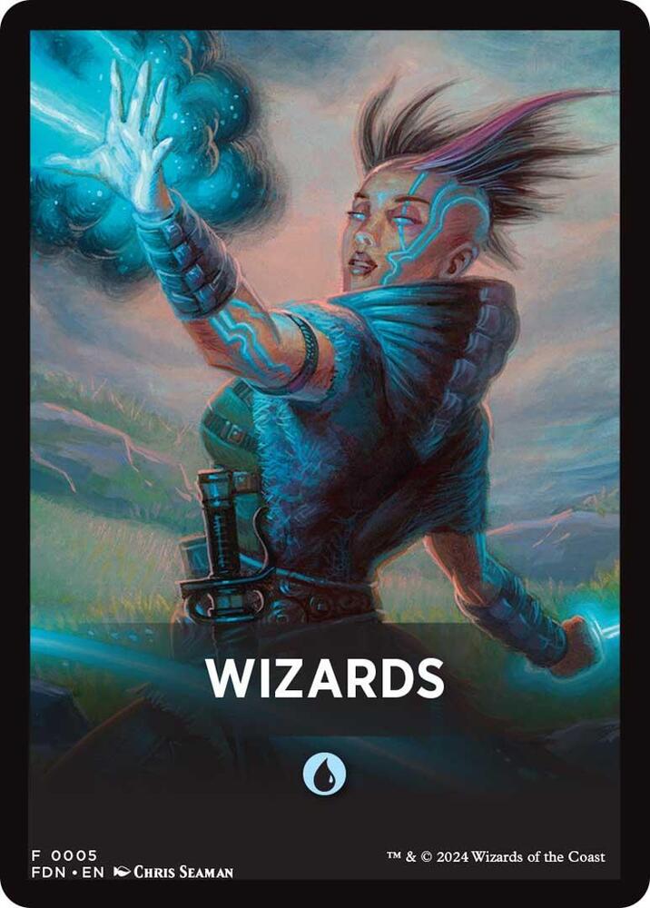 Wizards Theme Card [Foundations Tokens] | Rook's Games and More