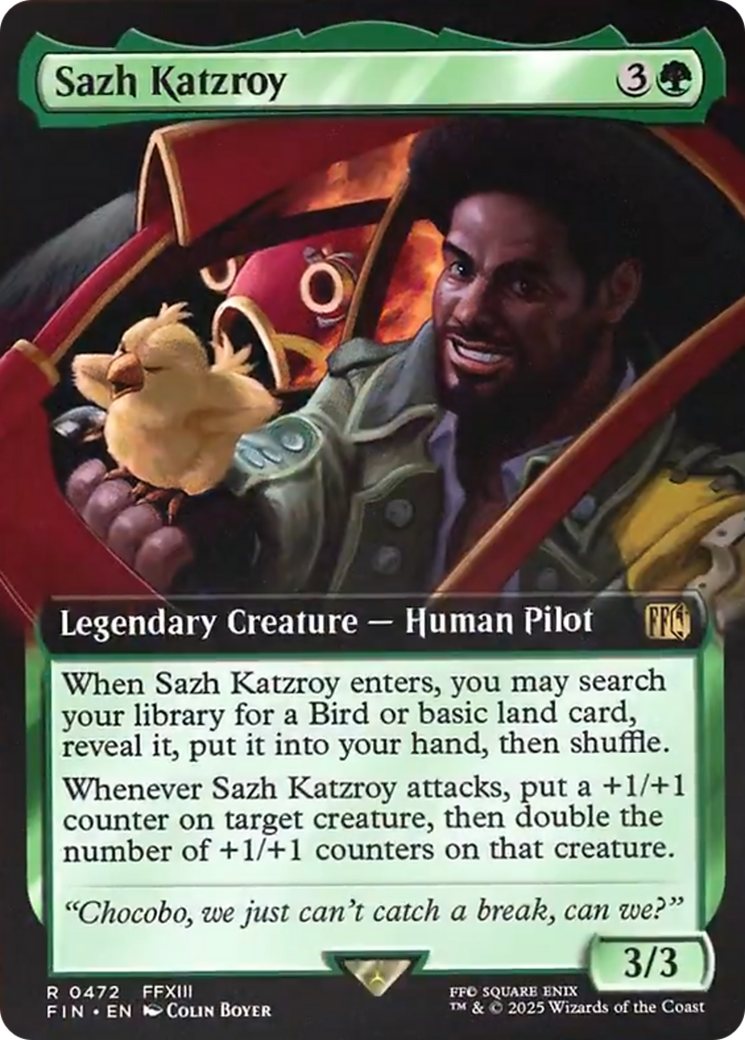 Sazh Katzroy (Extended Art) [FINAL FANTASY] | Rook's Games and More