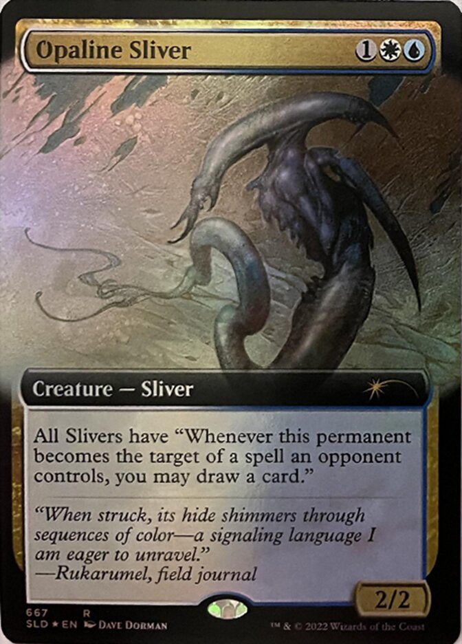 Opaline Sliver (Extended Art) [Secret Lair Drop Promos] | Rook's Games and More