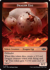 Dragon Egg // Dragon (0013) Double-Sided Token [Tarkir: Dragonstorm Commander Tokens] | Rook's Games and More