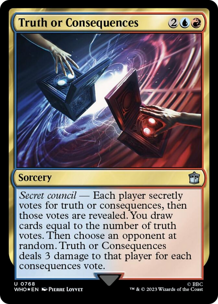 Truth or Consequences (Surge Foil) [Doctor Who] | Rook's Games and More