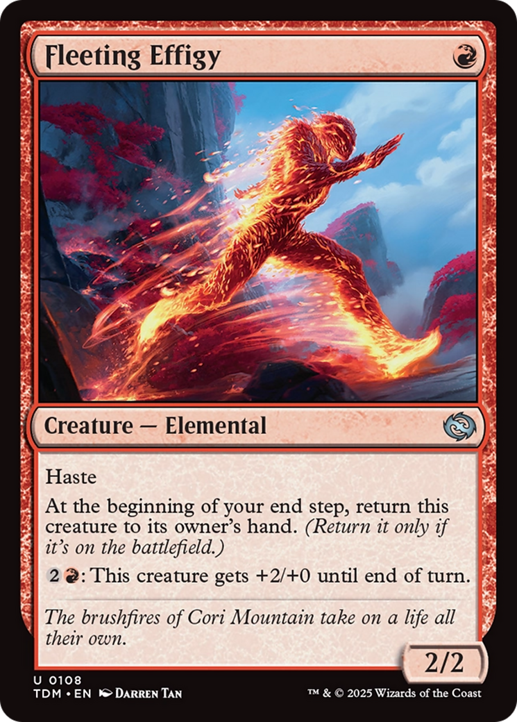 Fleeting Effigy [Tarkir: Dragonstorm] | Rook's Games and More