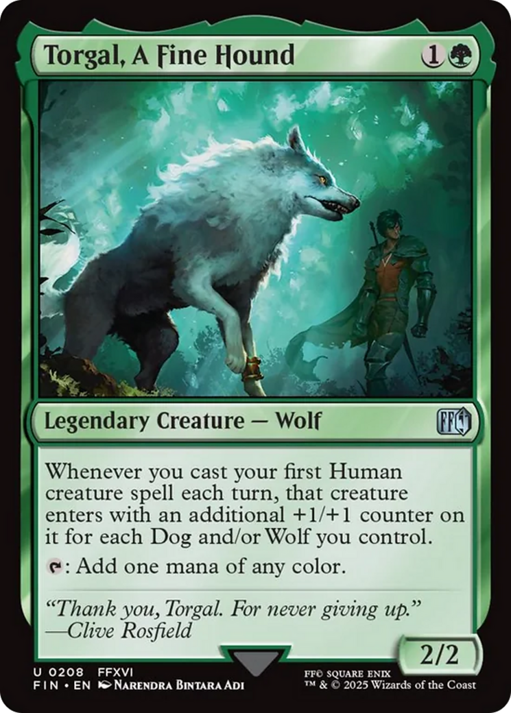 Torgal, A Fine Hound [FINAL FANTASY] | Rook's Games and More