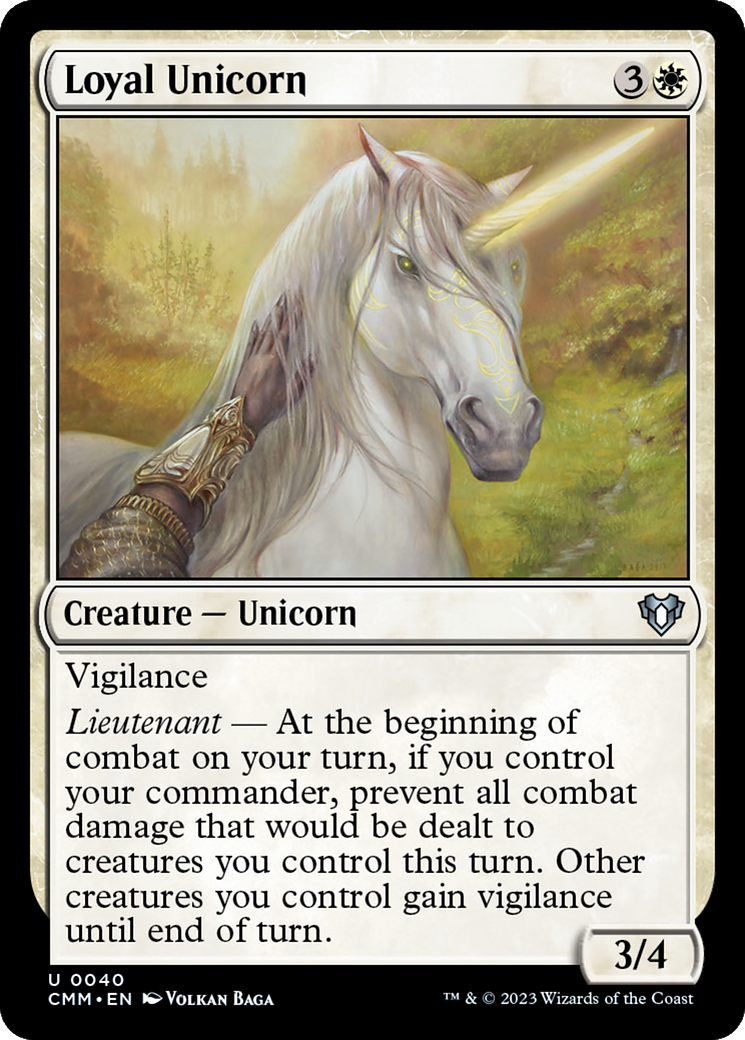 Loyal Unicorn [Commander Masters] | Rook's Games and More