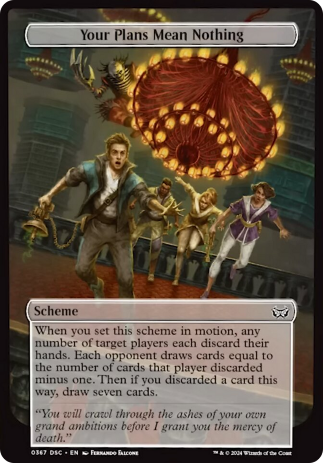 Your Plans Mean Nothing (Full Art) [Duskmourn: Archenemy] | Rook's Games and More