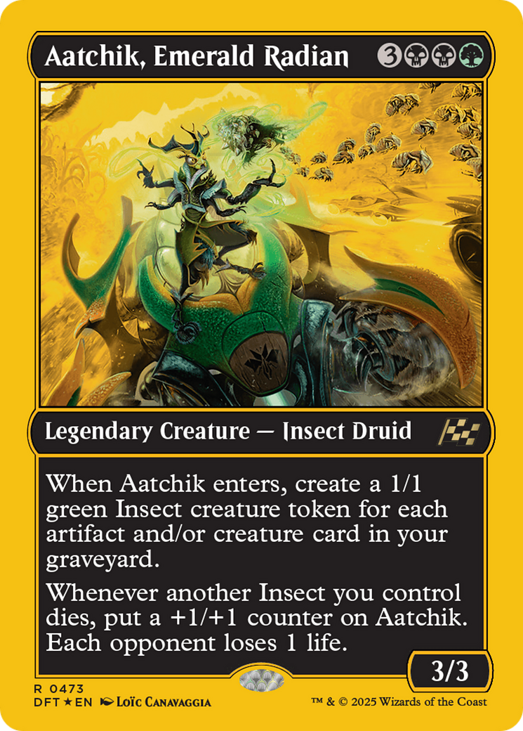 Aatchik, Emerald Radian (First-Place Foil) [Aetherdrift] | Rook's Games and More