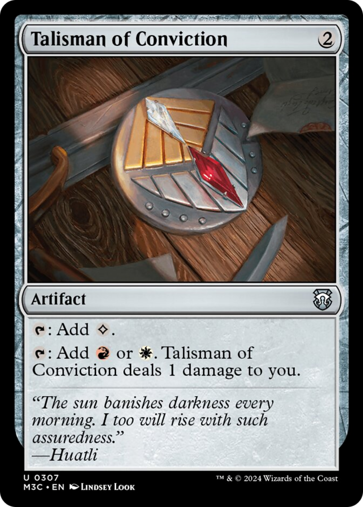 Talisman of Conviction [Modern Horizons 3 Commander] | Rook's Games and More