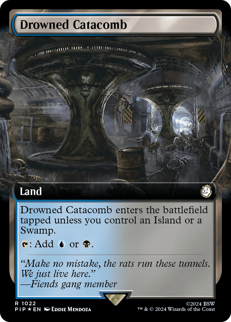 Drowned Catacomb (Extended Art) (Surge Foil) [Fallout] | Rook's Games and More