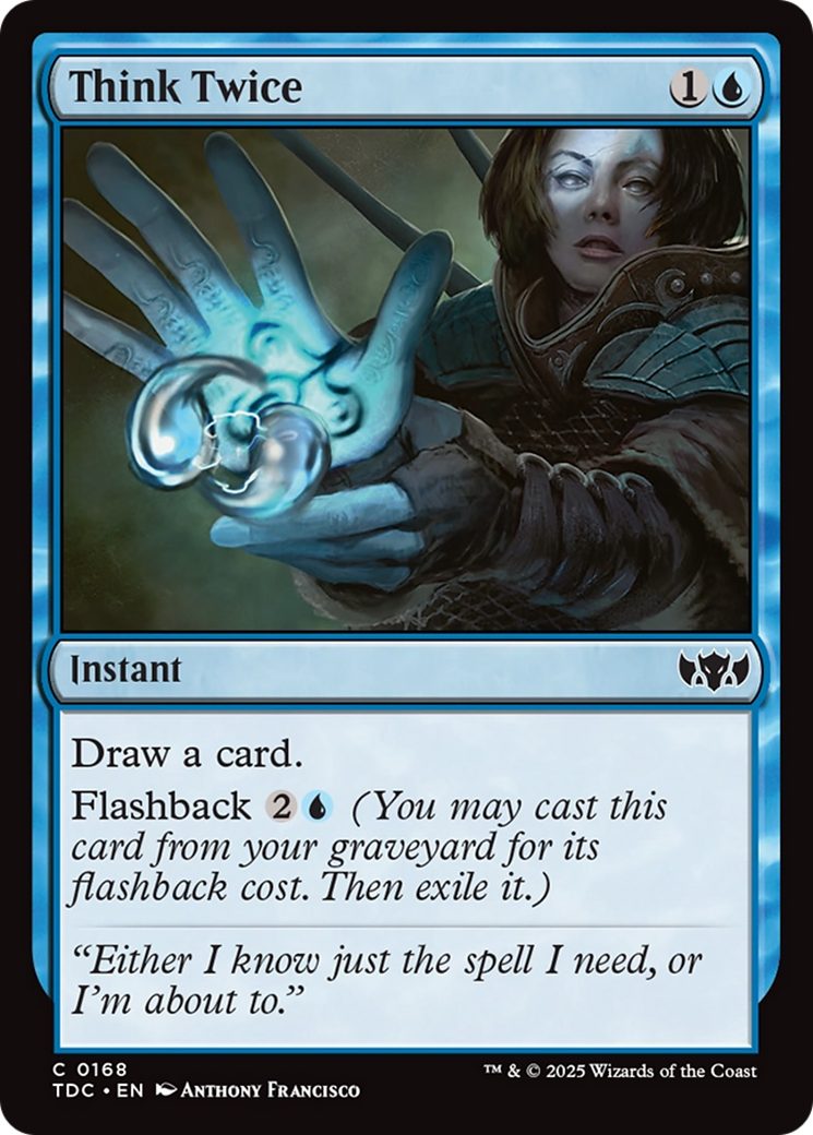 Think Twice [Tarkir: Dragonstorm Commander] | Rook's Games and More