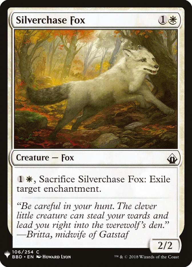 Silverchase Fox [Mystery Booster] | Rook's Games and More