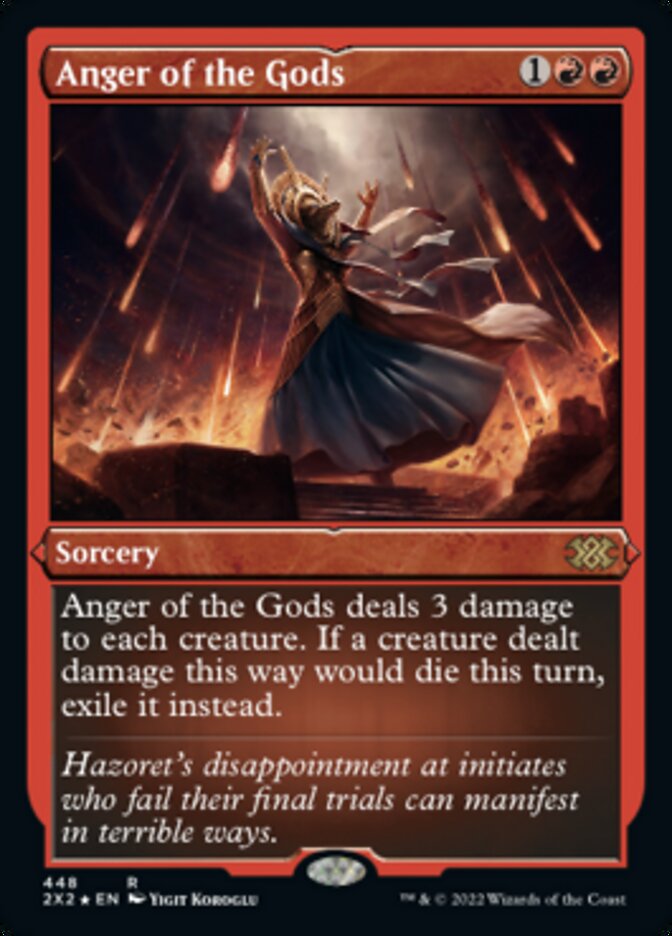 Anger of the Gods (Foil Etched) [Double Masters 2022] | Rook's Games and More