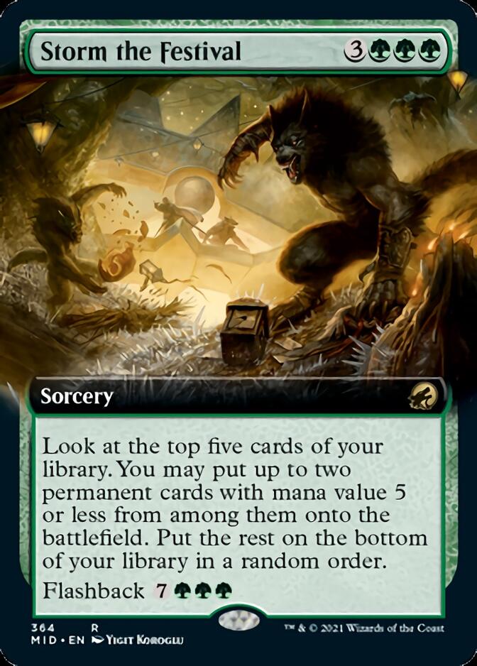 Storm the Festival (Extended Art) [Innistrad: Midnight Hunt] | Rook's Games and More