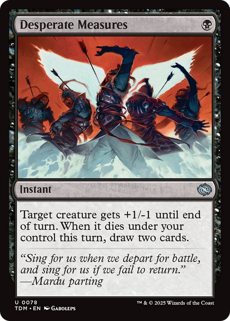 Desperate Measures [Tarkir: Dragonstorm] | Rook's Games and More