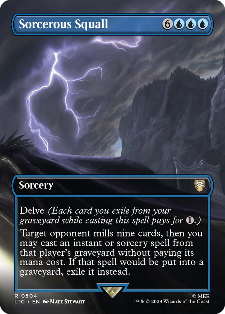 Sorcerous Squall (Borderless) [The Lord of the Rings: Tales of Middle-Earth Commander] | Rook's Games and More