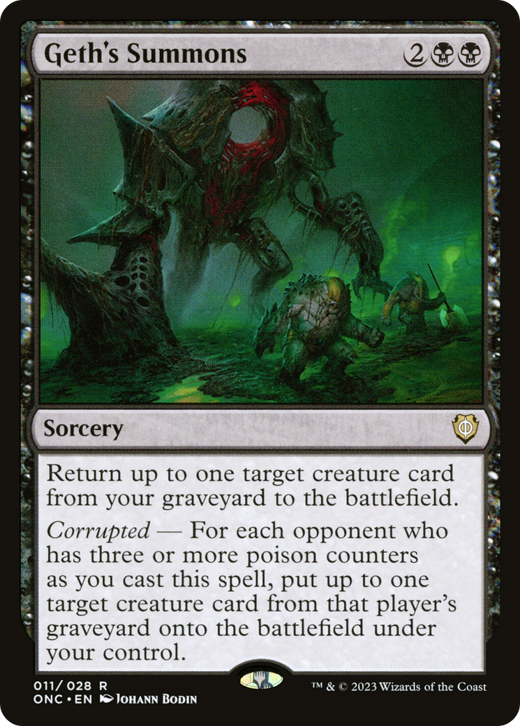 Geth's Summons [Phyrexia: All Will Be One Commander] | Rook's Games and More