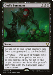 Geth's Summons [Phyrexia: All Will Be One Commander] | Rook's Games and More