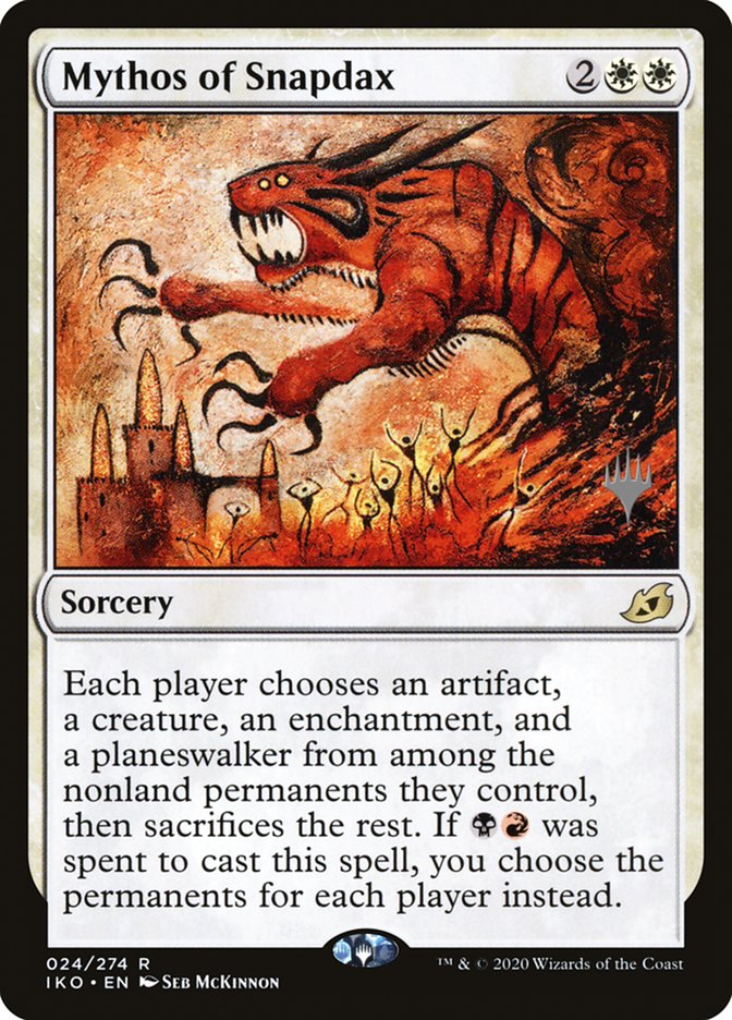Mythos of Snapdax (Promo Pack) [Ikoria: Lair of Behemoths Promos] | Rook's Games and More
