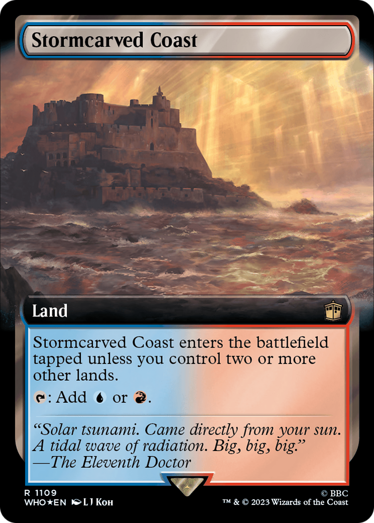 Stormcarved Coast (Extended Art) (Surge Foil) [Doctor Who] | Rook's Games and More