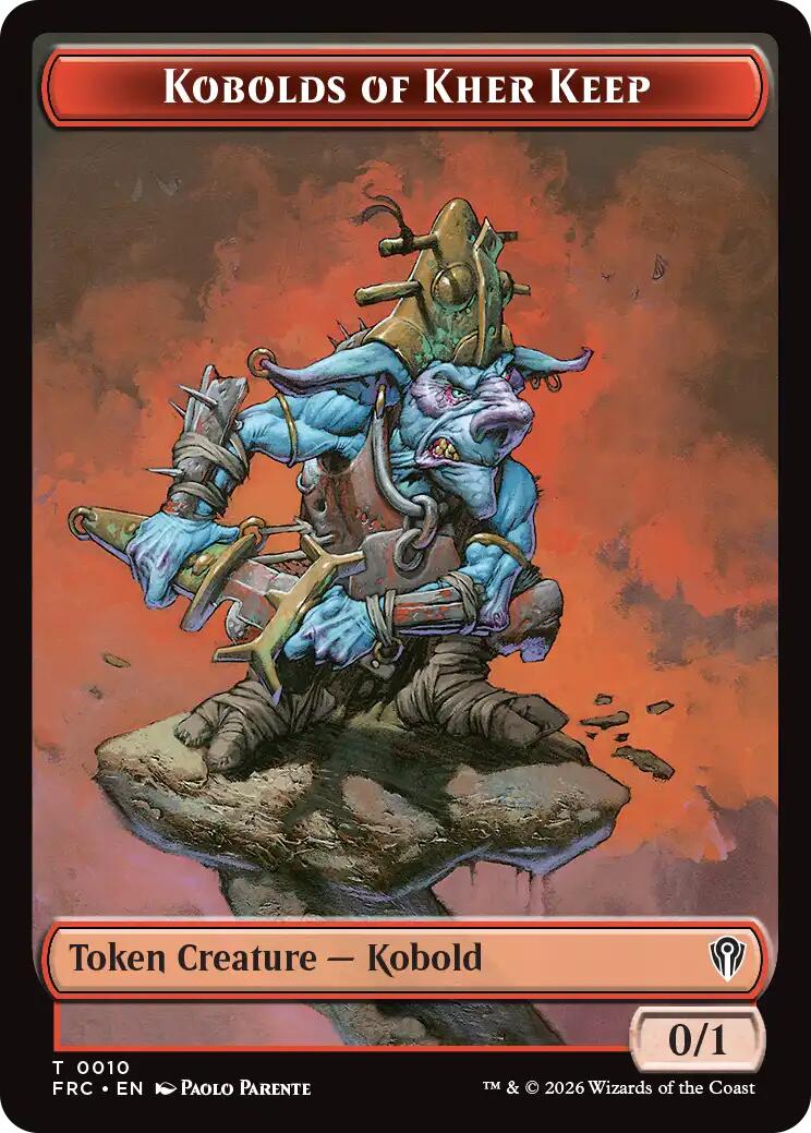 Kobolds of Kher Keep // Phyrexian Mite Double-Sided Token [Reality Fracture Commander Tokens] | Rook's Games and More