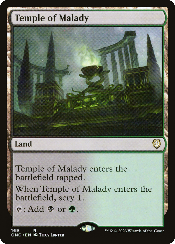 Temple of Malady [Phyrexia: All Will Be One Commander] | Rook's Games and More